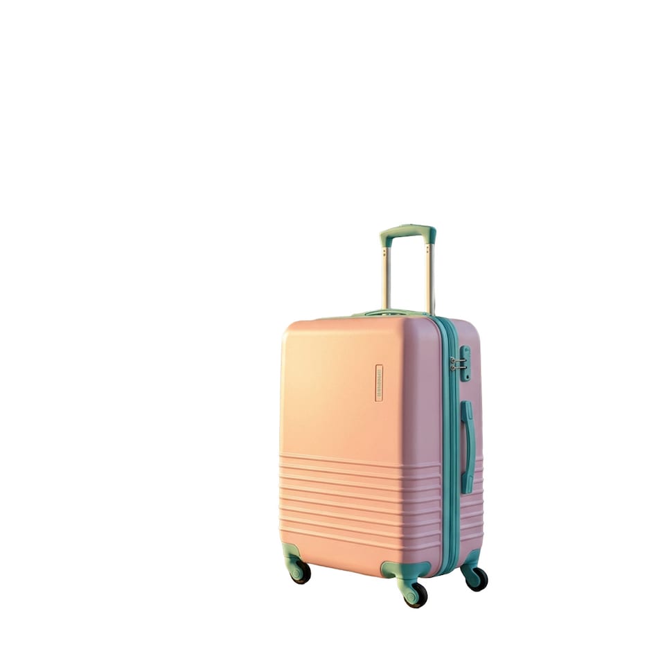 image 1 of Fergana 24 Inch Cabin Carry On ABS Hard Shell Suitcase Lightweight Spinner Luggage TSA Lock Baby Pink