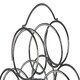 image 5 of Maison by Premier Zuko Chrome 6 Bottles Triangular Wine Rack