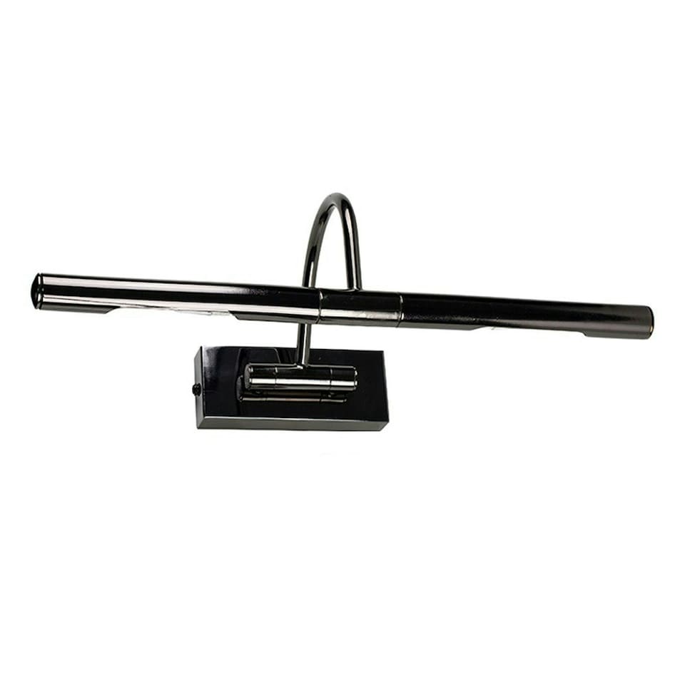image 1 of ValueLights Capri Black Indoor Wall Picture Light and Bulb | Black