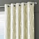 image 1 of Velosso Onyx Thermal Blackout Ready Made Eyelet Curtains - 117cm x 137cm Cream