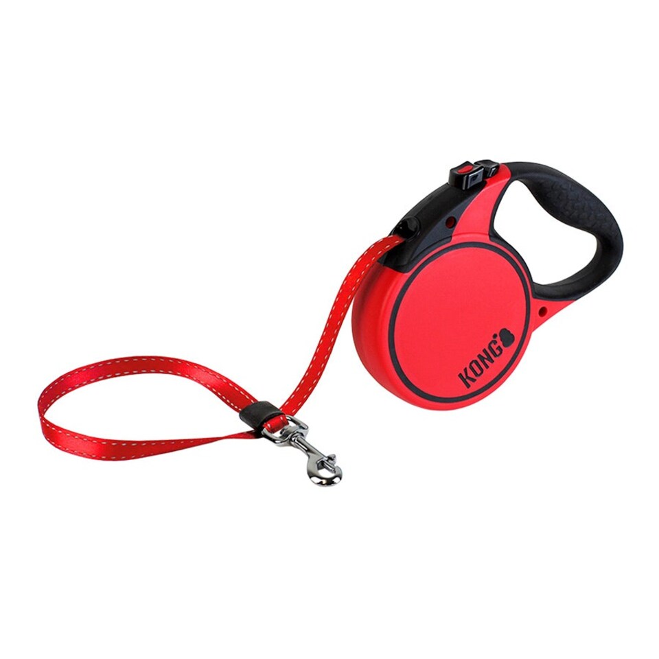 image 1 of KONG Terrain Retractable Dog Lead 5m Red Small