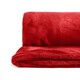 image 4 of Plush Collection Flannel Fleece Super Soft Throw in Red (79" x 95") Red | Red