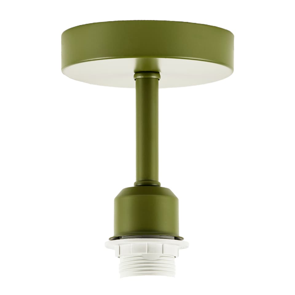 image 1 of Traditional Olive Green Ceiling Light Fitting to Hold Lamp Shades