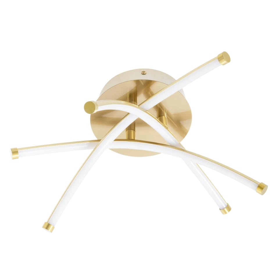 image 1 of BHS Aalto LED Cross Arm Ceiling Light | Gold | Satin Brass | 1