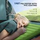 image 6 of Outsunny Portable Inflatable Camping Bed with Double Mattress Green Green | One Size