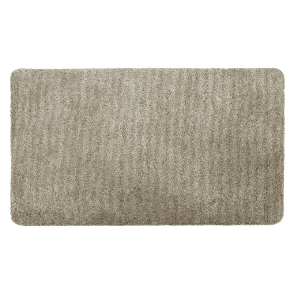 image 1 of JVL Solemate Machine Washable Bath Mat 60x100cm - Stone Brown