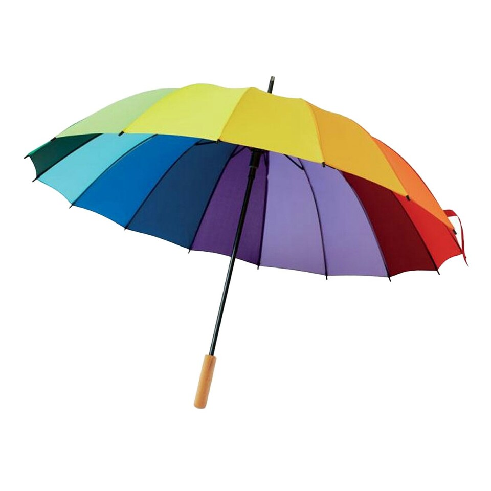 image 1 of MidOcean Bowbrella Rainbow Stick Umbrella - Multicoloured - One Size Multi