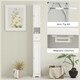 image 6 of HOMCOM 20cm Slim Bathroom Storage Cabinet with Adjustable Shelves White | White