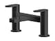 image 1 of Current Round Deck Mounted Bath Filler Tap with Flat Spout, Matt Black | Black | Matt Black | 1