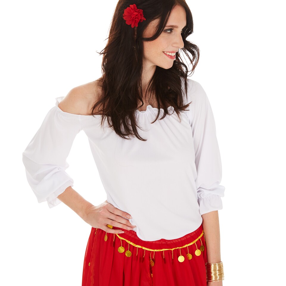 image 1 of Womens Gypsy Costume | Red | red/white | M | 1