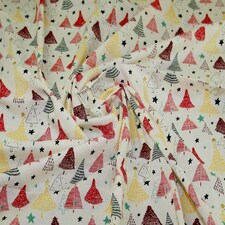 Cream Metallic 100% Cotton Fabric for Bag Making, Dressmaking, Quilting, 140cm / 55" Wide - per metre