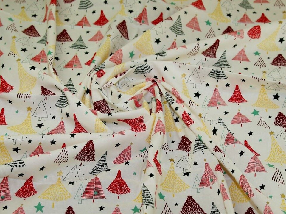 Cream Metallic 100% Cotton Fabric for Bag Making, Dressmaking, Quilting, 140cm / 55" Wide - per metre