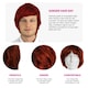 image 2 of Pack of 6 Short Wig - Ginger Red | One Size
