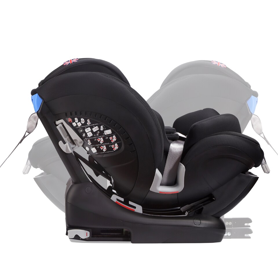 image 1 of Cozy N Safe Arthur 0-36kg Group 0+1/2/3 Car Seat, ISOFix & Top Tether, Extended Rear Facing, Birth to 12 Years, Convertible Baby Toddler Child Car Seat (Onyx)