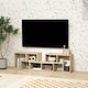 image 6 of HOMCOM TV Unit for TVs up to 75 Inches, Free Combination TV Stand, Grey