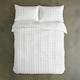 image 4 of Luxury Bobbled Fluffy Dots Tufted Microfibre Duvet Cover Set White | White | Super King