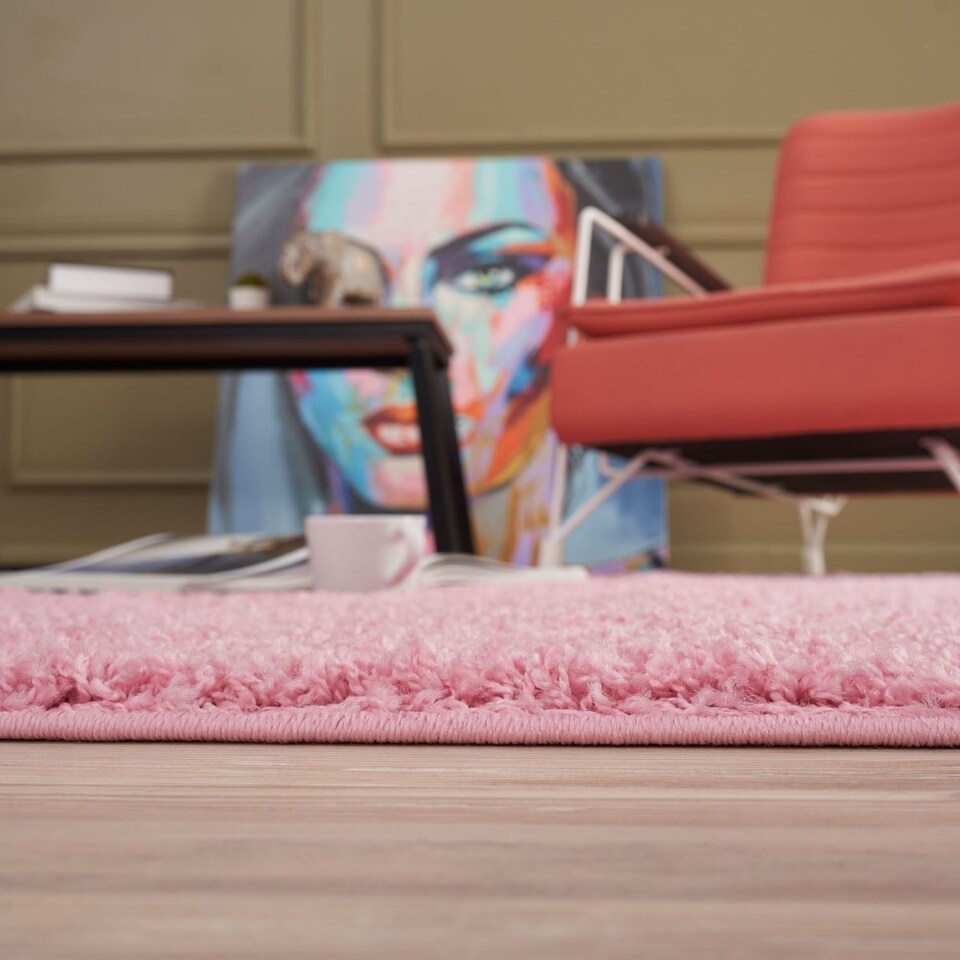 image 1 of The Rugs Myshaggy Collection Plain Soft High Pile Shaggy Floor Rugs and Runners Living Room Bedroom