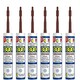 image 1 of CT1 - Brown - Building Sealant & Adhesive Snag Tube for Virtually Any Material Pack of 6