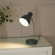 image 2 of ValueLights Keela Teal Adjustable Flexi Neck Desk Table Lamp with LED Bulb