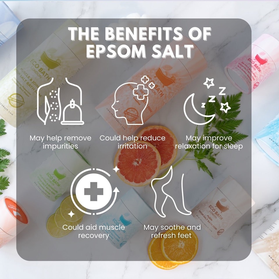 image 1 of Skin Conditioning Epsom Salt Bath Soak Gift Tube