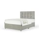 image 1 of Majestic 1000 Pocket Sprung Seal Grey Naples Velvet Divan Set And Pearl Headboard Small Double