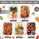 image 6 of 380ml Meal Prep Glass Containers with Airtight Lids Clip Lock Takeaway Containers Pack 1