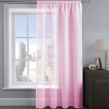 Velosso Alessandria Sparkle Slot Top Voile Panel - 137cm x 137cm | Pink | Pink