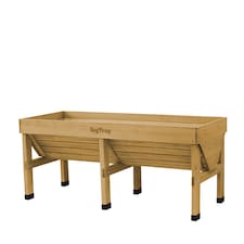 Classic Medium Natural Wood Planter | Brown | 1 x Planter
