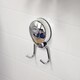 image 2 of Showerdrape Suctionloc Chrome Steel Twin Robe Hook