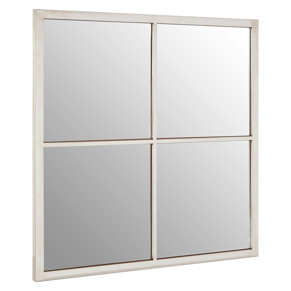 image 1 of Descartes Descrates Square Wall Mirror Silver
