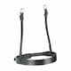 image 1 of Velociti Hunter Leather Horse Cavesson Noseband - Black - Full