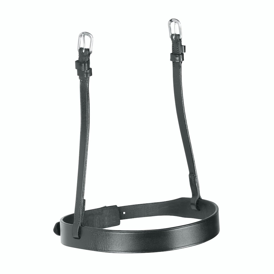 image 1 of Velociti Hunter Leather Horse Cavesson Noseband - Black - Full