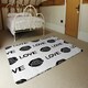 image 3 of Rose & Love Print (Rug) Black | XL: 160x230cm