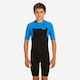 image 1 of Decathlon BOY’S SURFING 1.5 MM NEOPRENE SHORTY WETSUIT 500 BLUE BLACK