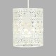 image 3 of ValueLights Moroccan Shabby Chic White Ceiling Pendant Shade