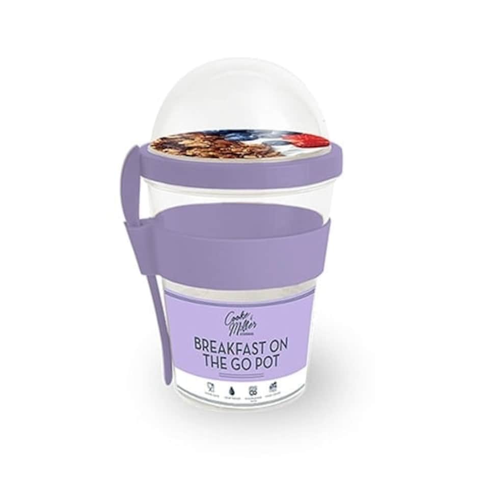 Pastel Lilac Breakfast On The Go Pot