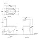 image 3 of Comfort Height Toilet Close Coupled Disabled Elderly Soft Close Seat