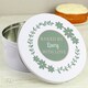 image 3 of Personalised Floral Cake Tin White