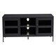 image 1 of Interiors by Premier Industrial Design Two Door Black Media Unit, Durable Construction Of TV Stand, Versatile Modern TV Cabinet | Black