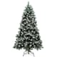 image 1 of HOMCOM 6ft Artificial Pine Christmas Tree with Pinecones, Steel Base