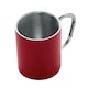 image 2 of MidOcean Trumba Metal Double Wall 300ml Mug - Red - One Size