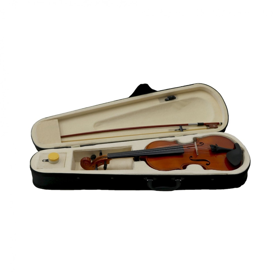 image 1 of Full Size Acoustic Violin Set With Case, Bow & Rosin