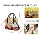 image 3 of Signare Wachtmeister Cat Women's Convertible Handbag Multi