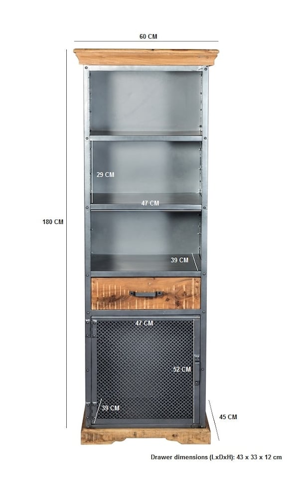 image 1 of Narrow Bookcase | Brown | Brown