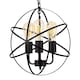 image 1 of ValueLights Dalton Black 3 Way Atom Design Ceiling Light Fitting