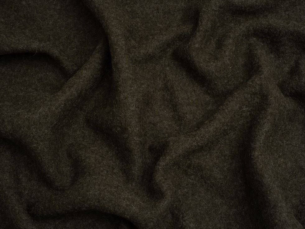 Minerva Core Range Green 100% Pure Boiled Wool Coating Fabric for Dressmaking, 140cm / 55" Wide - per metre