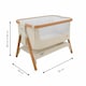 image 5 of Tutti Bambini Cozee Bedside Crib - Scandinavian Walnut/Ecru