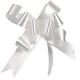 image 2 of 60 White Pull Bows 30mm