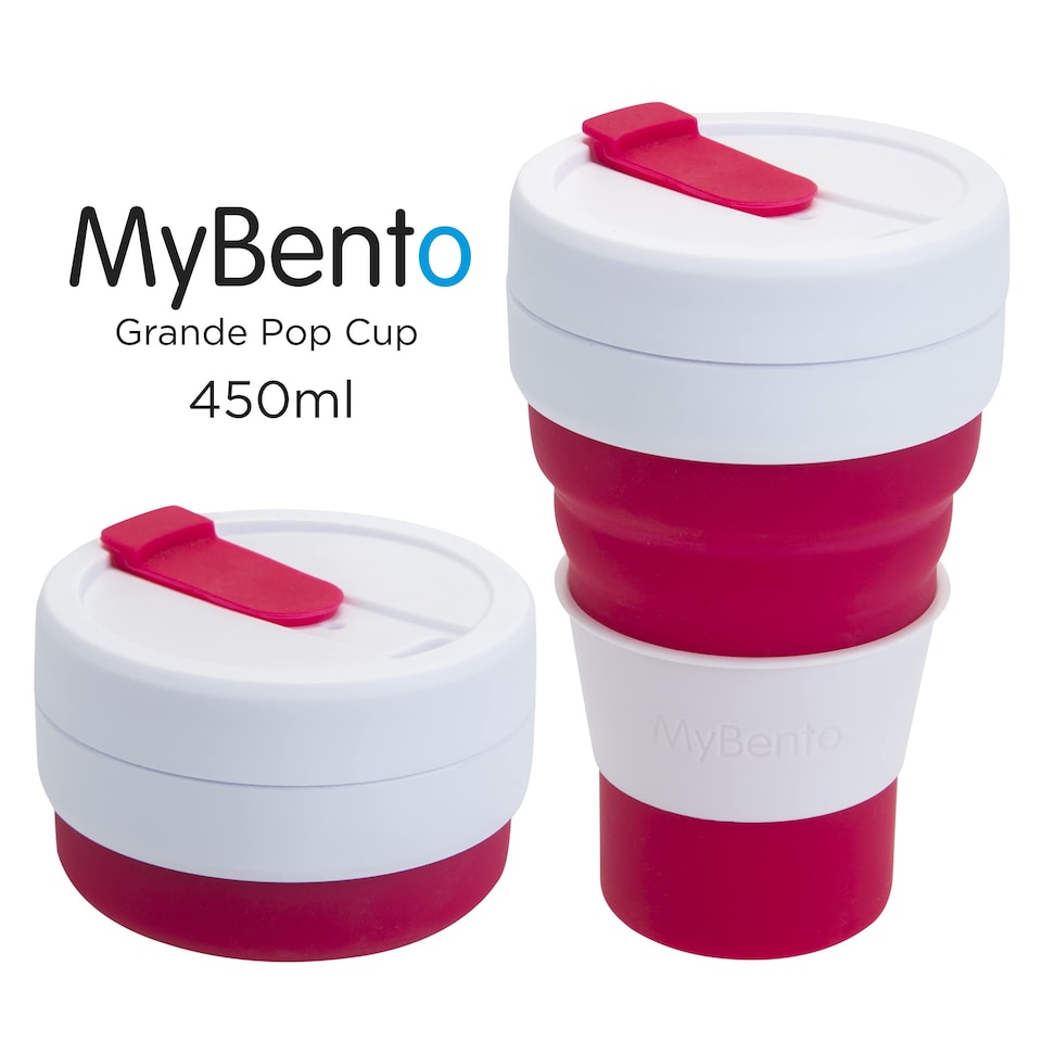 image 1 of VFM e-Store Collapsible Travel Cup Grande 450ml, Berry
