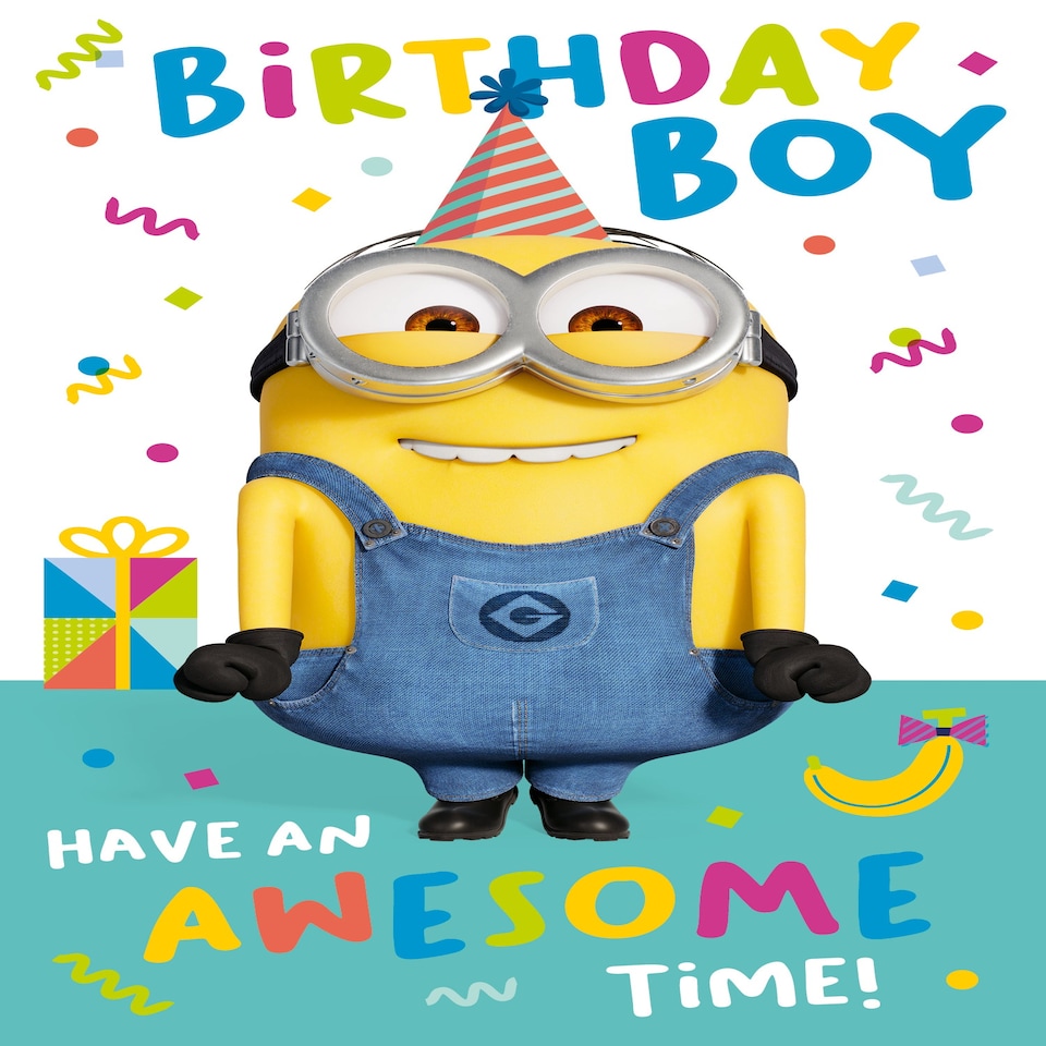image 1 of Despicable Me Birthday Boy Birthday Card